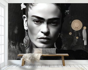 Frida Poster Print Zwart Wit