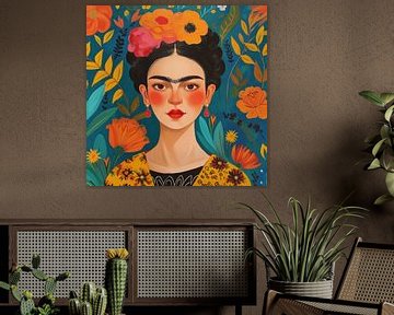 Frida Poster Kunstdruck von Niklas Maximilian