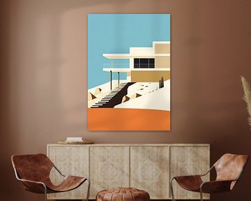 Bauhaus Poster Kunstdruk Ontwerp Architectuur van Niklas Maximilian