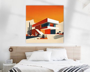 Bauhaus Poster Kunstdruk Ontwerp Architectuur van Niklas Maximilian