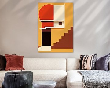 Bauhaus Poster Kunstdruk Ontwerp Architectuur van Niklas Maximilian