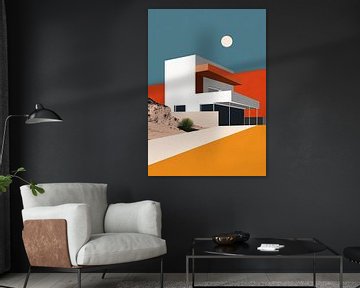 Bauhaus Poster Kunstdruk Ontwerp Architectuur van Niklas Maximilian