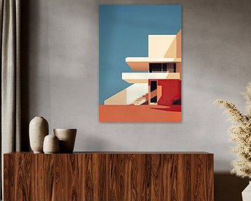 Bauhaus Poster Kunstdruk Ontwerp Architectuur van Niklas Maximilian