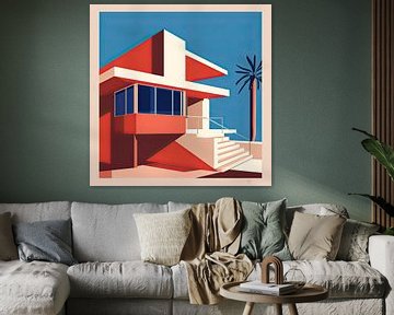 Bauhaus Poster Kunstdruk Ontwerp Architectuur van Niklas Maximilian