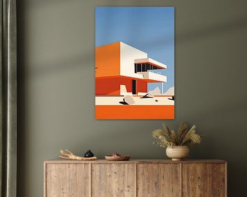 Bauhaus Poster Kunstdruk Ontwerp Architectuur van Niklas Maximilian