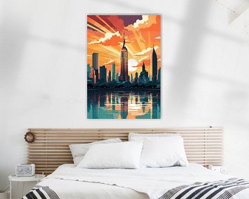 Art Deco New York Poster Print sur Niklas Maximilian