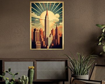 New York Art Deco Poster Print von Niklas Maximilian