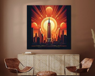 Art Deco New York Poster Print by Niklas Maximilian