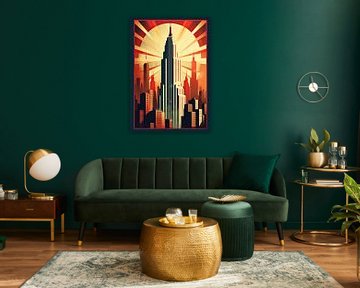 Art Deco New York Poster Print von Niklas Maximilian