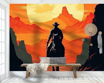 Cowboy Pop Art Western Wilde Westen van Niklas Maximilian