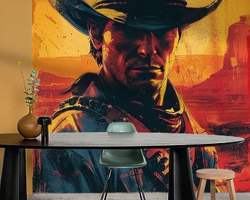 Cowboy Pop Art Western Wilde Westen van Niklas Maximilian