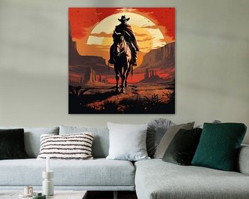 Cowboy Pop Art Western Wilde Westen van Niklas Maximilian
