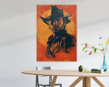 Cowboy Pop Art Western Far West sur Niklas Maximilian