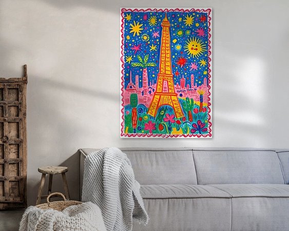 Example of the artwork in a room