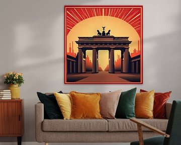 Pop Art Berlin Brandenburg Gate by Niklas Maximilian