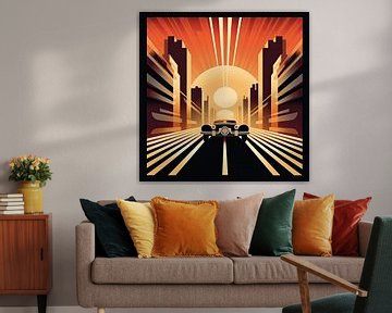 Art Deco Auto Poster van Niklas Maximilian