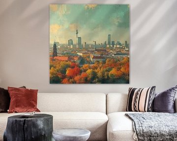 Berlin Skyline Poster Print sur Niklas Maximilian