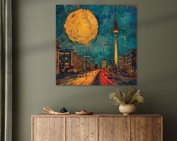 Berlijn Skyline Poster Print van Niklas Maximilian