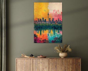 Berlijn Skyline Poster Print van Niklas Maximilian