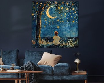 Moon Stars Night Starry sky by Niklas Maximilian