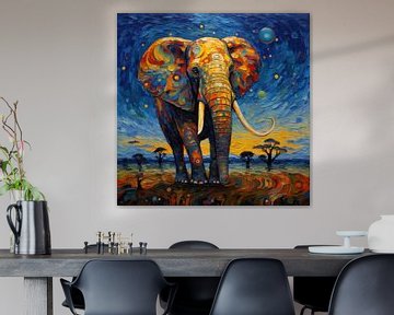 Olifant Afrika Poster Print van Niklas Maximilian