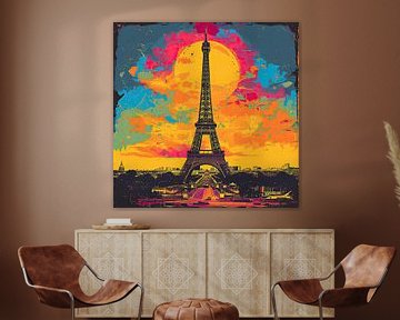 Paris Eiffel Tower France Pop Art by Niklas Maximilian