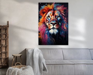 Lion Pop Art sur Niklas Maximilian