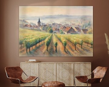 Vineyards in Alsace by Kees van den Burg