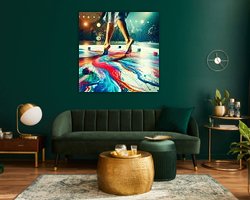 Example of the artwork in a room