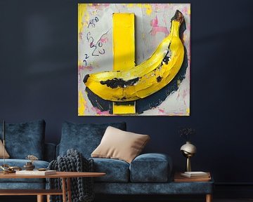 Abstracte Banaan Compositie van Vlindertuin Art