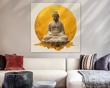 Buddha - gouden zon - no 2 van Marianne Ottemann - OTTI