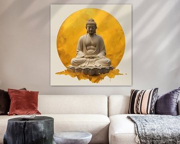 Buddha - golden sun - no 2 by Marianne Ottemann - OTTI