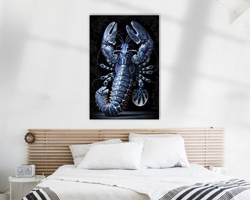 Lobster luxe - Lobster bleu Delft - Classique moderne sur Marianne Ottemann - OTTI