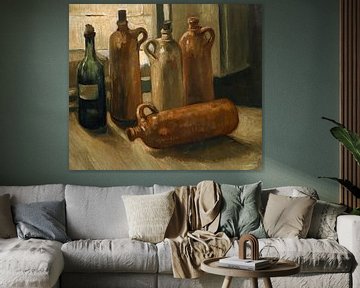 Still life with five bottles, Vincent van Gogh - 1884