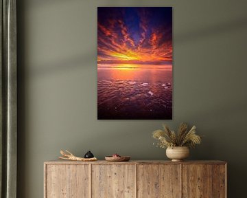 Amazing Sunset! van Justin Sinner Pictures ( Fotograaf op Texel)