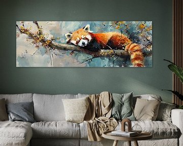 Malerei Roter Panda von Kunst Laune