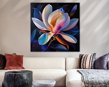 Magnolia | Chromatic Petal Burst van Kunst Kriebels