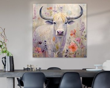 Cow Pastel Art by Wonderful Art