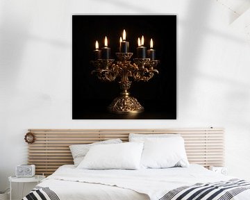 Golden candlestick by The Exclusive Painting