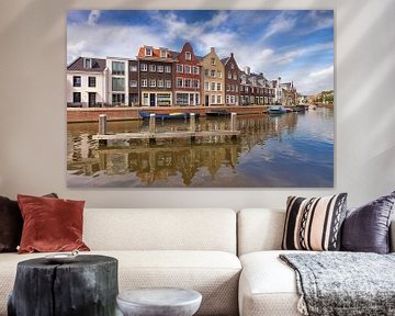 Boats at the quay of Op Buuren in Maarssen by Rob Kints