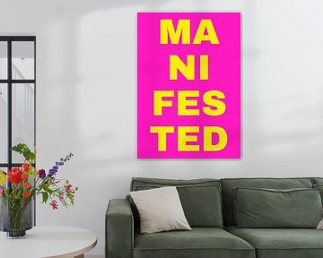 Zitat Poster "Manifestiert dies" von Studio Allee