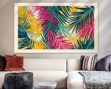 Fête de la feuille de palmier colorée sur ByNoukk
