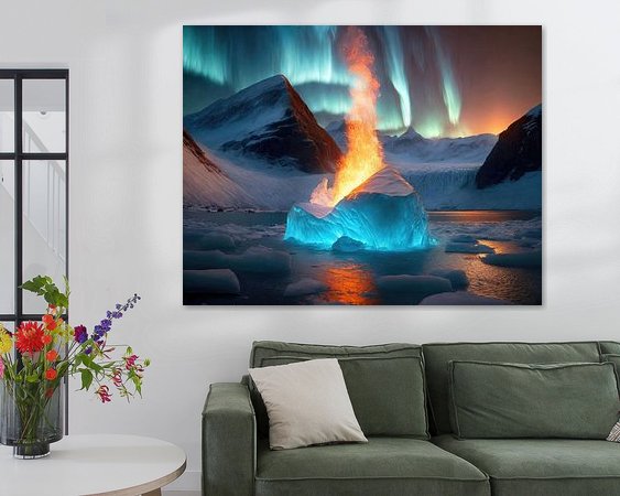 Example of the artwork in a room