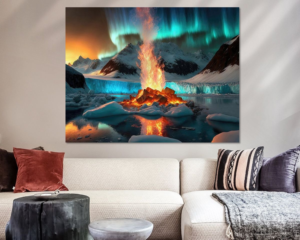 Example of the artwork in a room