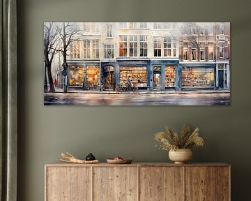 Bookshop on the Corner by Abstract Painting