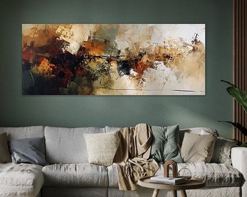 Abstract Earth tones | Earth tones by ARTEO Paintings