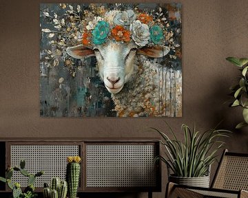 Farm Portrait | Sheep by De Mooiste Kunst