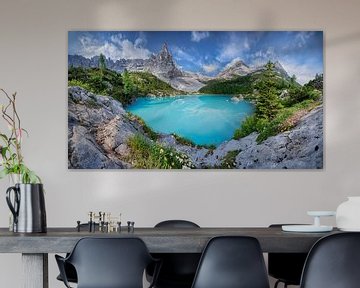 Lago di Sorapis Lac de montagne dans les Dolomites sur Voss Fine Art Fotografie