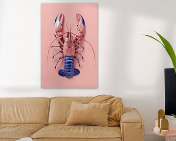 Lobster Luxe - Pasteltint roze en blauw van Marianne Ottemann - OTTI