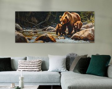 Painting Forest Bears by Art Whims